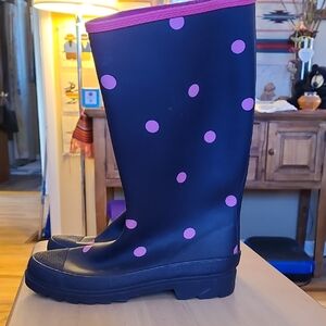 Polka Dot Women's Rain Boots